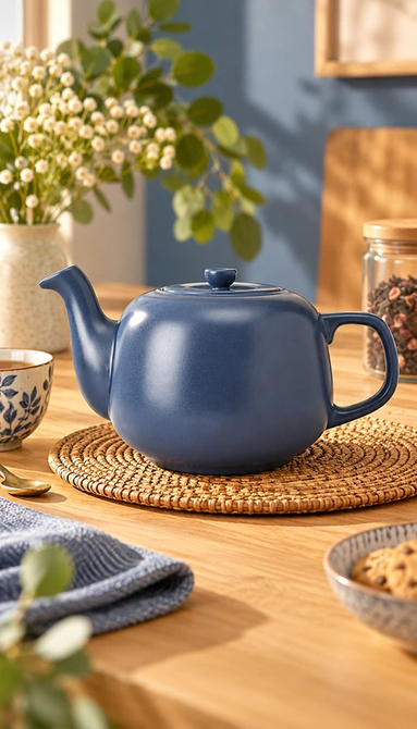 Théière bleu marine 1,2 L