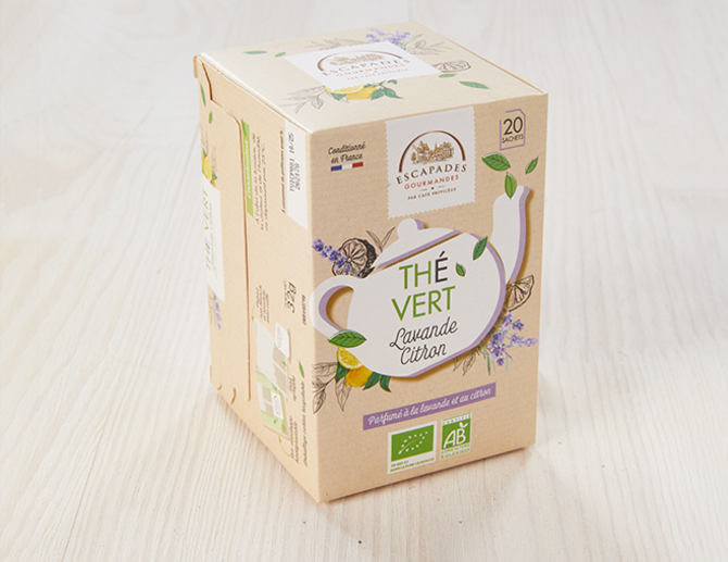 Thé vert au citron - 20 sachets - Boîte 32g