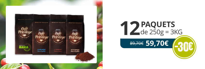 Café panachage moulu x12