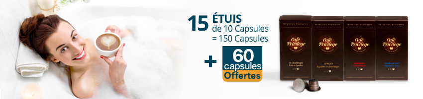 21 paquets de 10 capsules